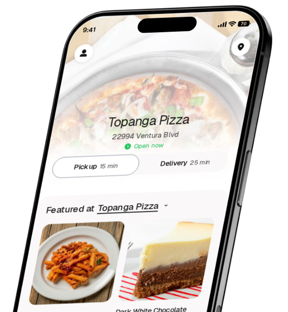 Topanga Pizza app preview